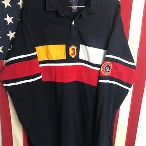 Rare U.S. Assn. Polo Collar Long Sleeve Shirt